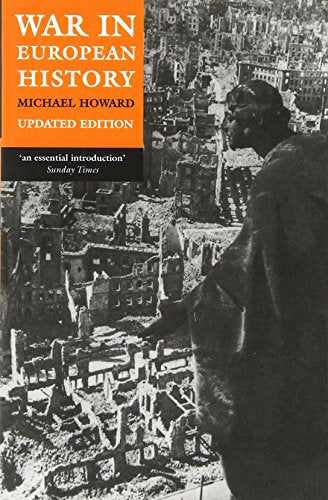 Book cover: “War in European History” with a wartime rubble scene.