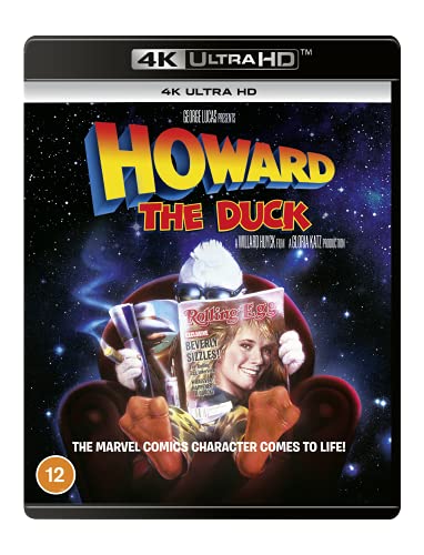 Howard The Duck" DVD cover featuring the duck reading "Rolling Stone" magazine.