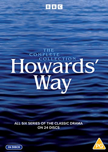 Howards' Way" DVD cover with blue water texture and BBC logo.