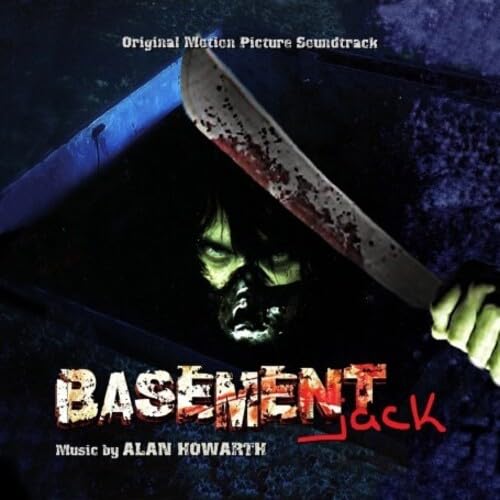CD cover for "Basement Jack" soundtrack, featuring a shadowy face and knife.
