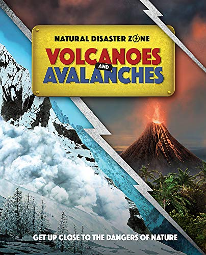 Book cover depicting a volcano, avalanche, and stormy skies.