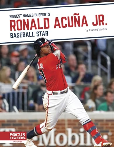 Book cover featuring baseball player Ronald Acuña Jr. swinging a bat.