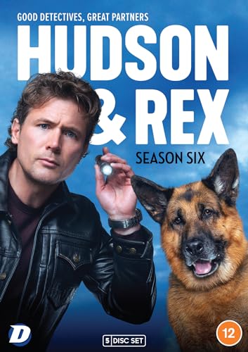 DVD cover for "Hudson & Rex: Season 6" featuring a man and dog.