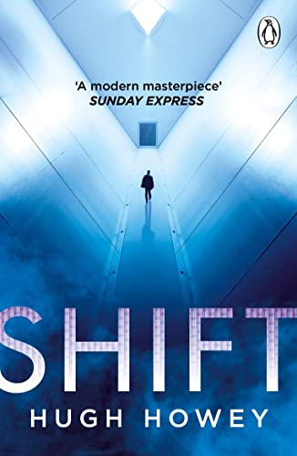 Book cover: a lone figure walks down a long, blue hallway.