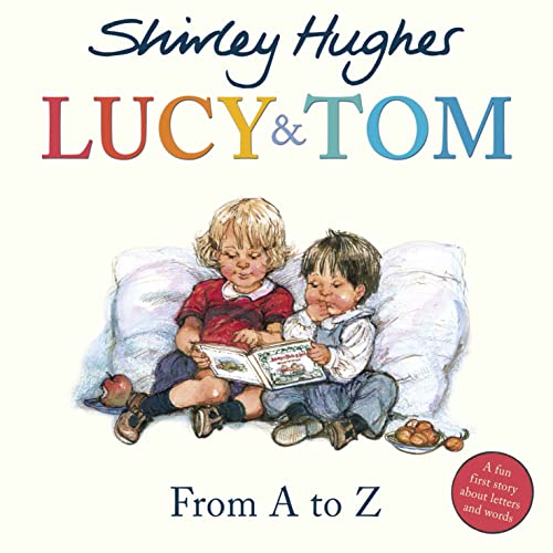Book cover: two young children reading together on a pillow.