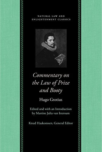 Book cover: “Commentary on the Law of Prize and Booty” by Hugo Grotius.