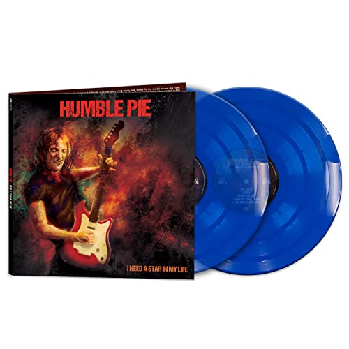 Humble Pie vinyl record: album cover with guitarist and two blue discs.