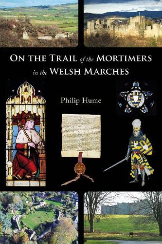 Book cover showing historical castle ruins, a medieval manuscript, and a knight in armor.