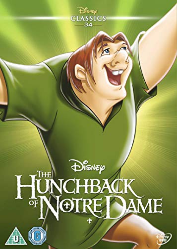 DVD cover for Disney’s “The Hunchback of Notre Dame” featuring Quasimodo.