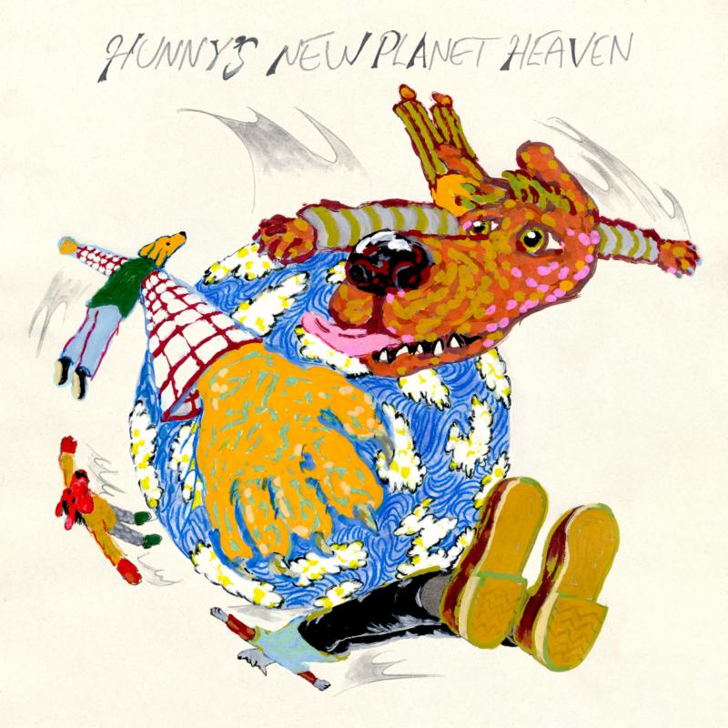 Album cover: colorful illustration of a dragon-like creature and figures.