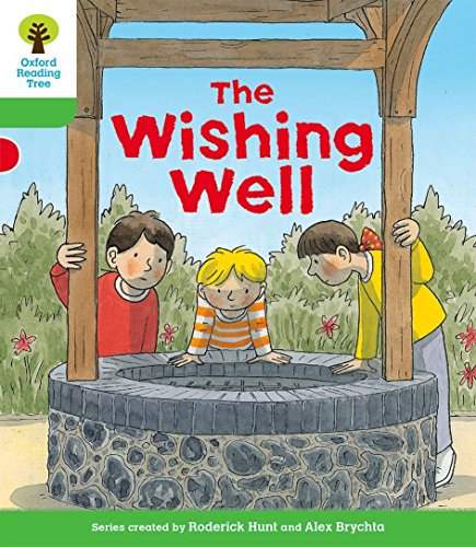 Book cover: three children looking into a stone wishing well.