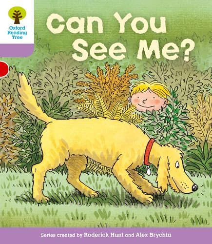 BookBiff, Chip and Kipper book cover showing a dog and a hiding child.