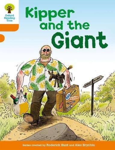 Book cover: a giant carrying a suitcase with a small donkey.