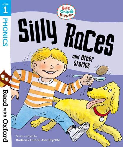 Book cover with a boy, dog, and spoon racing with a potato.