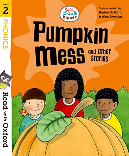 Orange book cover with illustrated children and a large pumpkin.