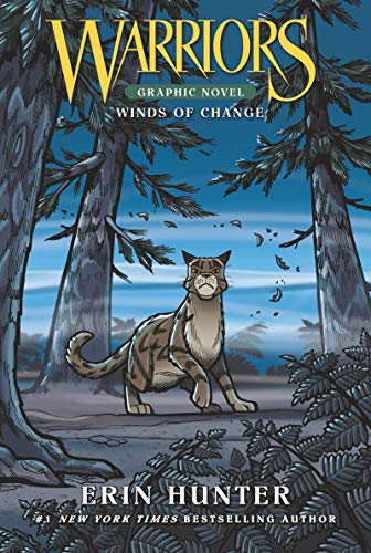 Brown tabby cat stands in a forest, book cover illustration.