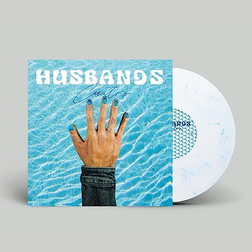 Husbands “Cuatro” vinyl record cover with hand emerging from water.