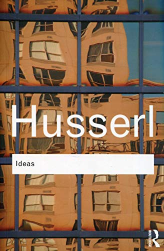 Book cover: "Ideas" by Husserl, with abstract architectural imagery.