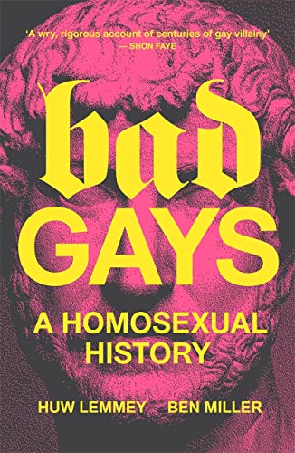 Book cover featuring a pink and grey classical statue with bright yellow text overlay.