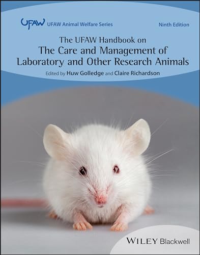 Book cover featuring a white mouse, titled “The UFAW Handbook…”