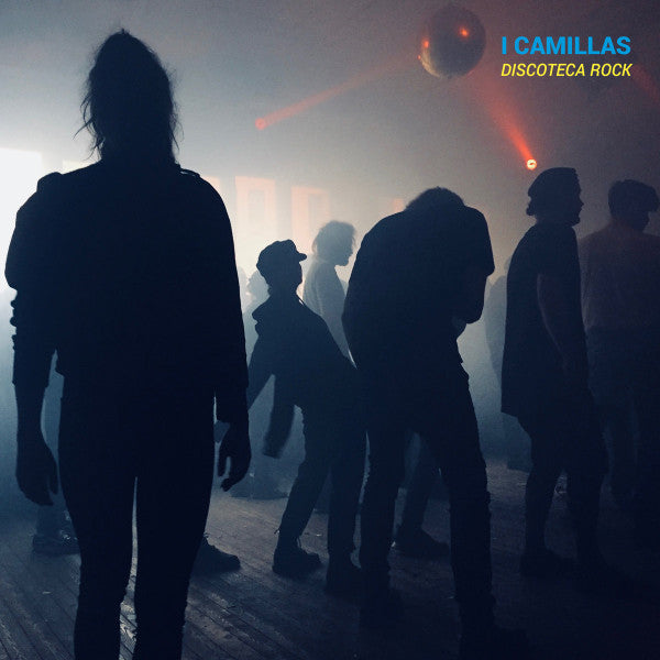 Silhouetted figures in a smoky nightclub, album cover for I Camillas.