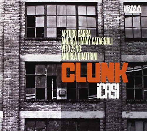 CD cover for "Clunk" by I Casi, featuring a brick building facade.