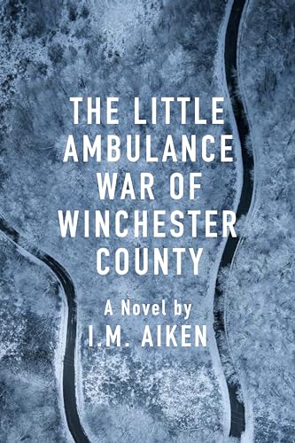 Book cover with white text on a blue, aerial landscape background.
