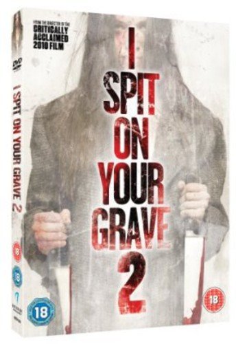 DVD cover for “I Spit On Your Grave 2” featuring a woman with a knife.