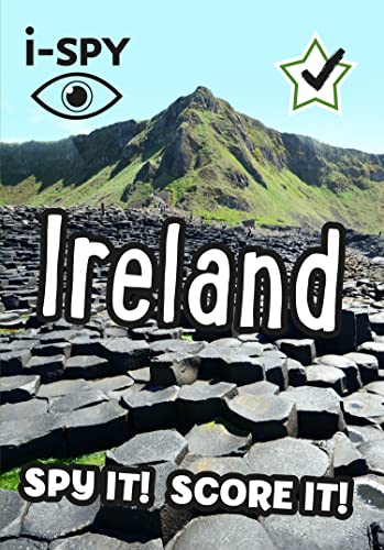 i-SPY Ireland" book cover with Giant's Causeway and green mountains.