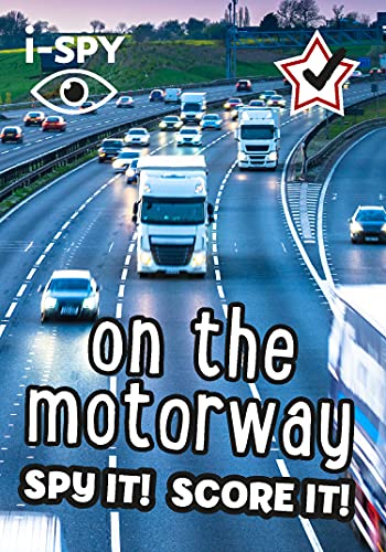 i-SPY guide cover showing a busy motorway with cars and trucks.