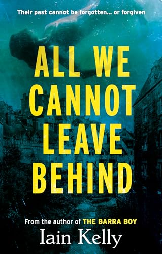 Book cover: dark, textured background with yellow title and blurred cityscape.