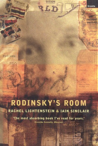 Book cover for Rodinsky's Room featuring a collage of vintage papers, flags, and text.