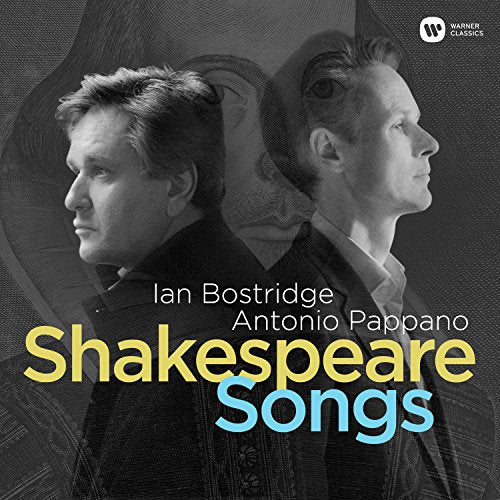 CD cover featuring two men in profile with the title "Shakespeare Songs."