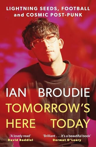 Book cover featuring Ian Broudie against a red and purple background with bold text.