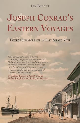 Book cover: “Joseph Conrad’s Eastern Voyages” with a coastal scene.