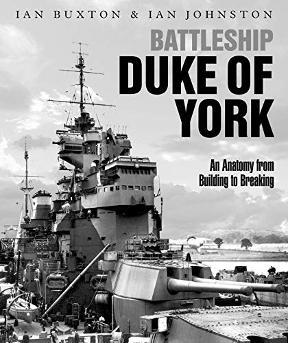 Book cover depicting the Battleship Duke of York in grayscale.