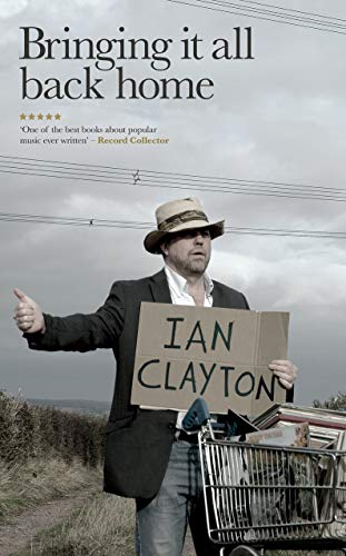Book cover featuring a man with a sign and a shopping cart of records.