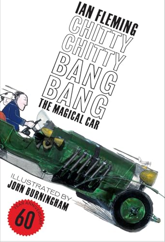Book cover: illustrated green car with driver, “Chitty Chitty Bang Bang” title.