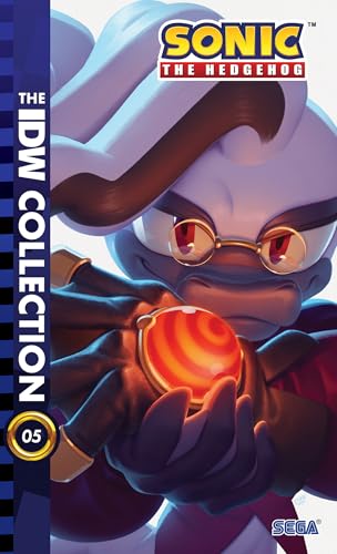 Dr. Starline holding a glowing red orb on the cover of Sonic IDW Collection 5.