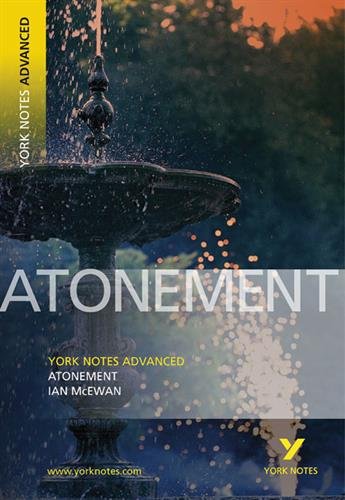 Cover of “Atonement” York Notes Advanced, featuring a fountain image.