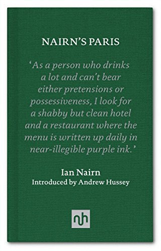 Dark green book cover with white text: "Nairn's Paris" and author's name.