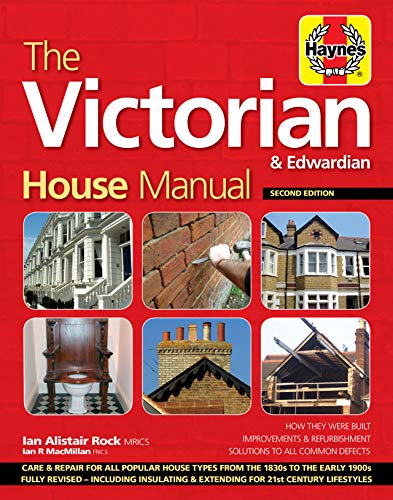 Red book cover featuring Victorian and Edwardian houses, detailing repairs.
