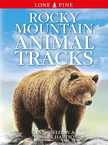 Book cover: "Rocky Mountain Animal Tracks" featuring a brown bear.