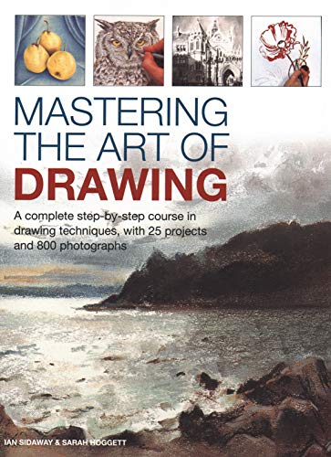 Book cover featuring diverse drawings: fruit, owl, landscape, and floral studies.