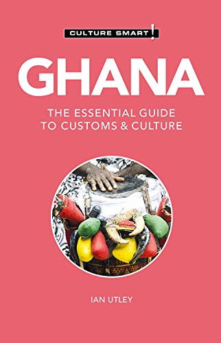 Book cover for “Ghana - Culture Smart!” featuring a drum and fruit.