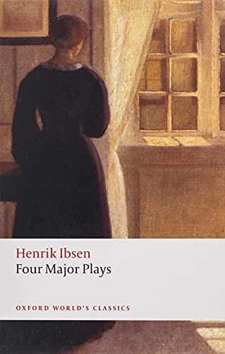A woman in a dark dress stands looking out a window on this book cover.