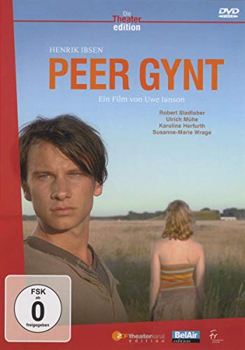 DVD cover for "Peer Gynt" featuring a young man in a field.