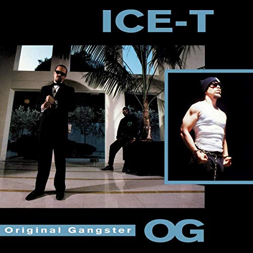Ice-T album cover featuring the artist in a suit and a white tank top.