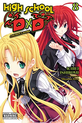 Cover of “High School DxD” light novel volume 8, featuring two anime girls.