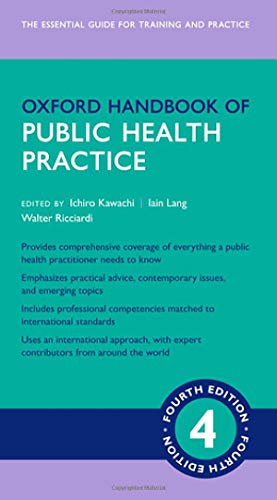 Dark teal cover of "Oxford Handbook of Public Health Practice, 4e".